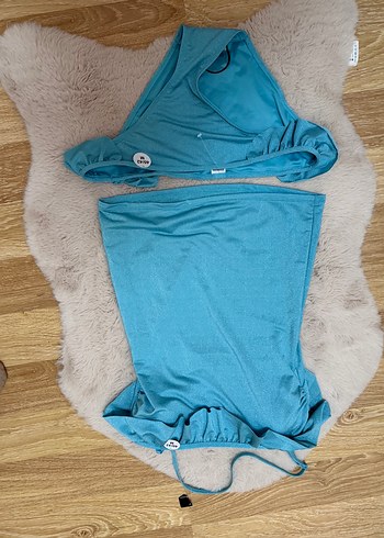 Mavi Parlak Drapeli Köpek Kıyafeti - Görsel 2