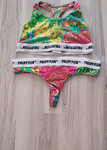 Pastel Renkli Tie-Dye Desenli Mini Atlet ve Külot - Görsel 6