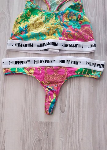 Pastel Renkli Tie-Dye Desenli Mini Atlet ve Külot - Görsel 5