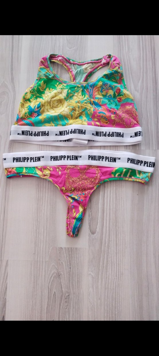 Pastel Renkli Tie-Dye Desenli Mini Atlet ve Külot - Görsel 5