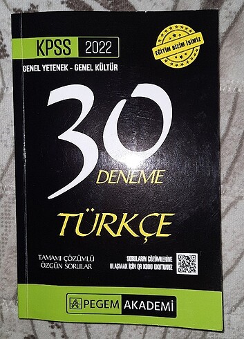 Pegem Kpss Türkçe Deneme 