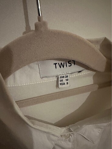 38 Beden beyaz Renk Twist gömlek