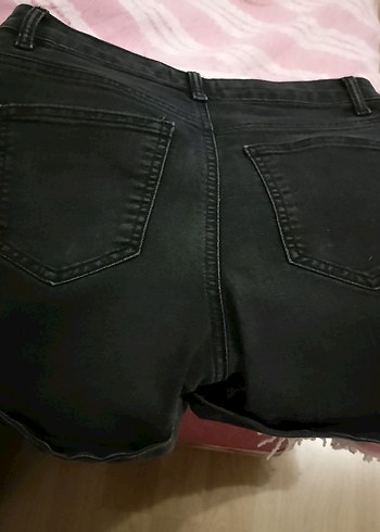 Siyah Mini Kadın Denim Şort