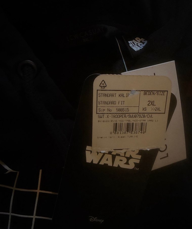 LCW Star Wars Stormtrooper Hoodie - Görsel 4