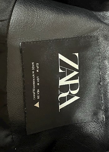 Kadın Zara deri ceket - Görsel 2