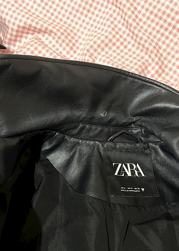 Kadın Zara deri ceket - Görsel 7