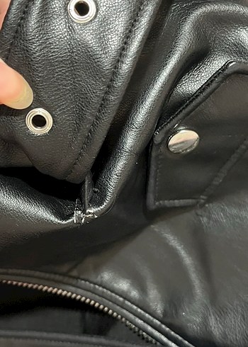 Kadın Zara deri ceket - Görsel 4