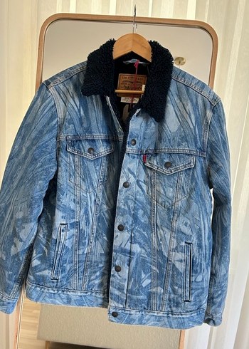 Levis Erkek Sherpa Mavi Denim Ceket
