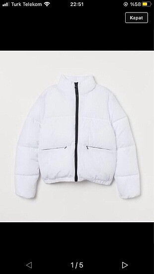Beyaz H&M mont