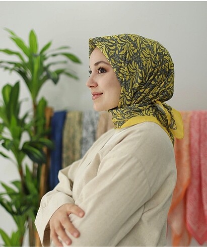 Başörtü dükkanı lilyum desenli soft eşarp