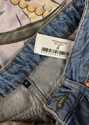 Trendyol & Milla Mavi yüksek bel wide leg jeans