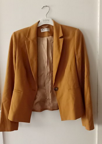 Journey Bej Kadın Düğmeli Ofis Blazer Ceket