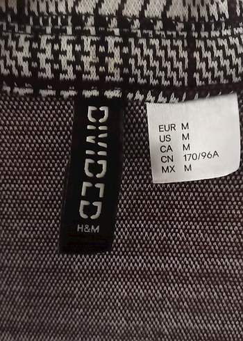 Diğer Gri Ekose Desenli Kadın Blazer Ceket