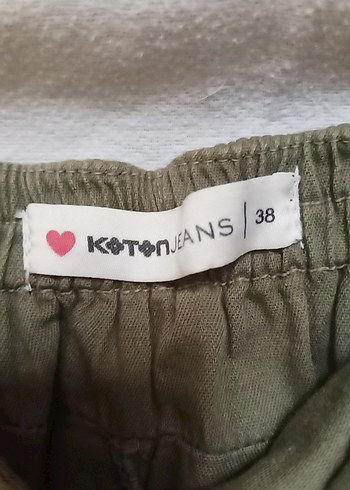 17-18 years Beden Nakışlı Volanlı Haki Bohem Kız Etek