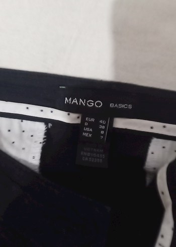 Mango Kadın Siyah Midi Kalem Etek