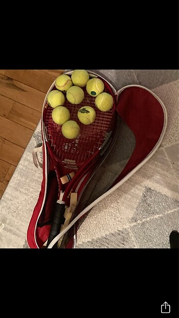 Artengo 2 Tenis Raketi + 9 Tenis Topu