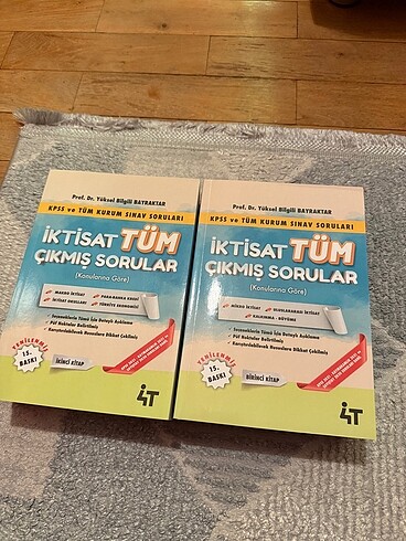 İktisat Tüm Çıkmış Sorular / 4T Yayınları / Sıfır / 2 Kitap / 15