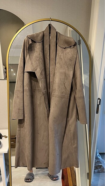 H&M Süet Trençkot