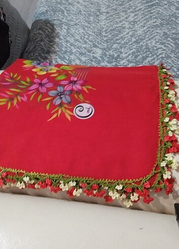 Tığ Oyası Yazma Eşarp 