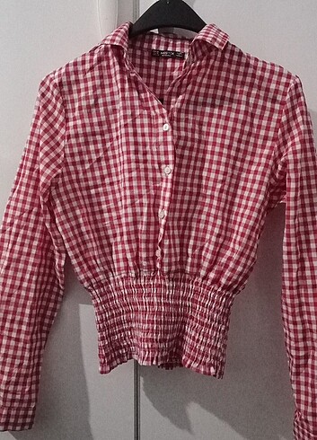 crop ekoseli gomlek