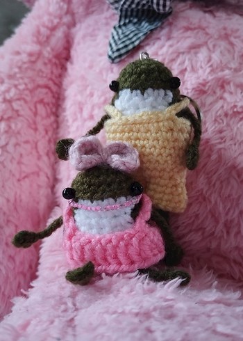 Kurbağa Anahtarlık / Çift Anahtarlıkları - Görsel 2