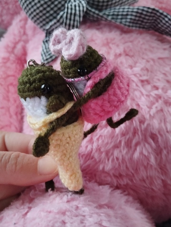 Kurbağa Anahtarlık / Çift Anahtarlıkları - Görsel 3