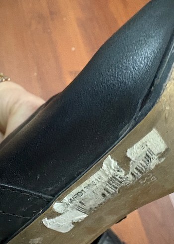 Kadın Siyah Deri Goth Kemerli Bot, birinci sınıf işçilik ve deri - Görsel 5