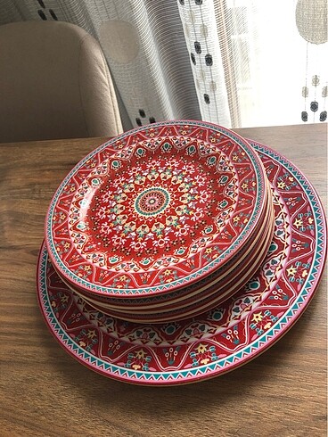 Otantik desenli porselen,Pasta-tatlı takımı