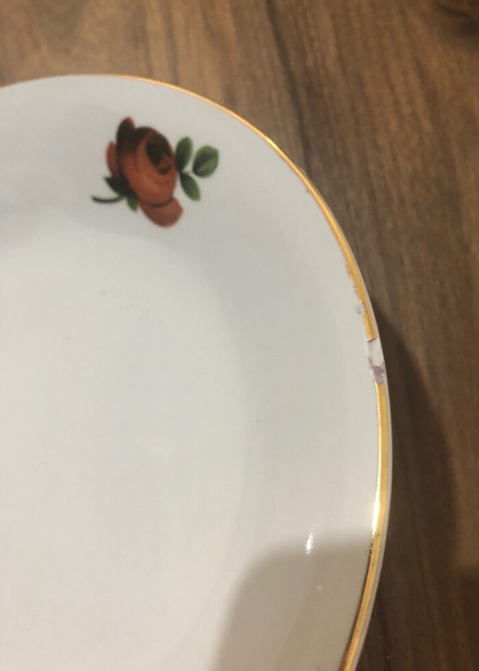 Sümerbank damgalı porselen yemek tabağı - Görsel 5