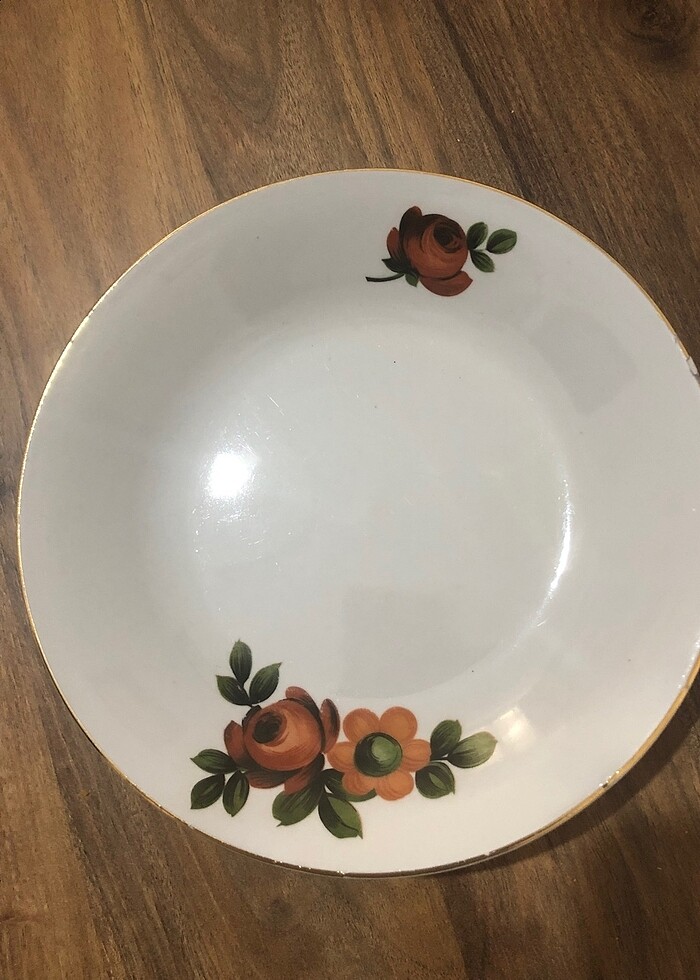 Sümerbank damgalı porselen yemek tabağı - Görsel 4