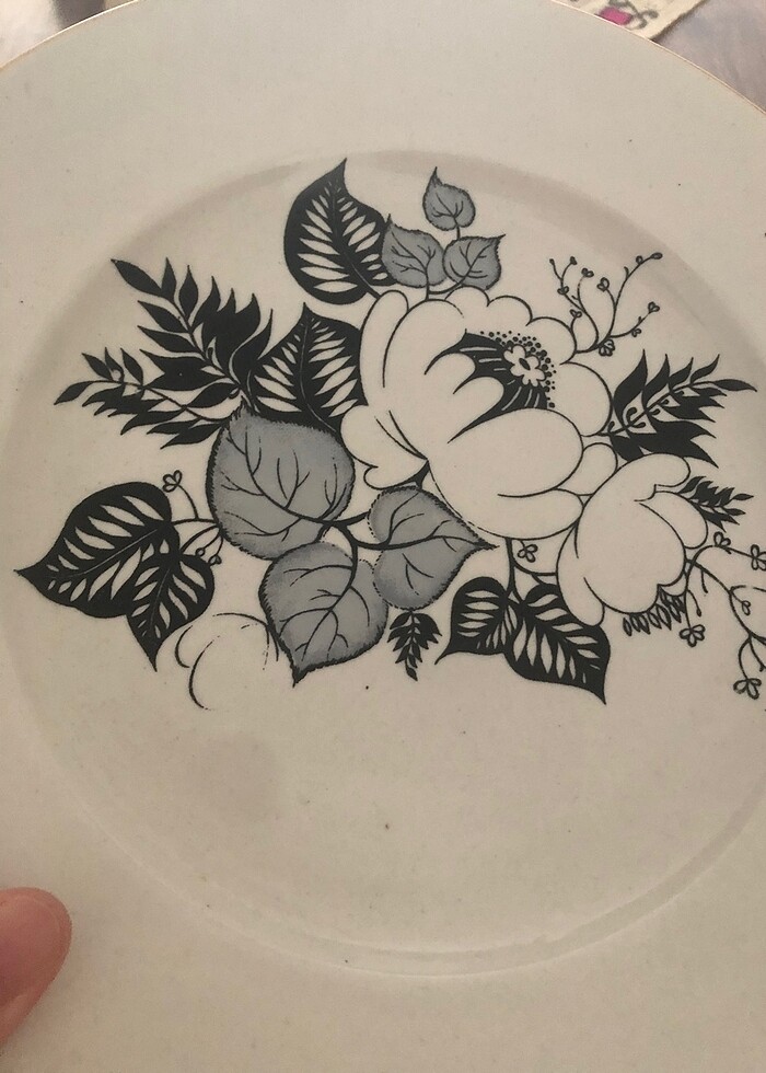 Antika porselen tabak - Görsel 2