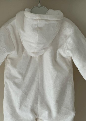 Beyaz Bebek Kış Tulumu içi kürklü hiç kullanılmamış etiketli - Görsel 3