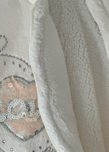 Beyaz Bebek Kış Tulumu içi kürklü hiç kullanılmamış etiketli - Görsel 4