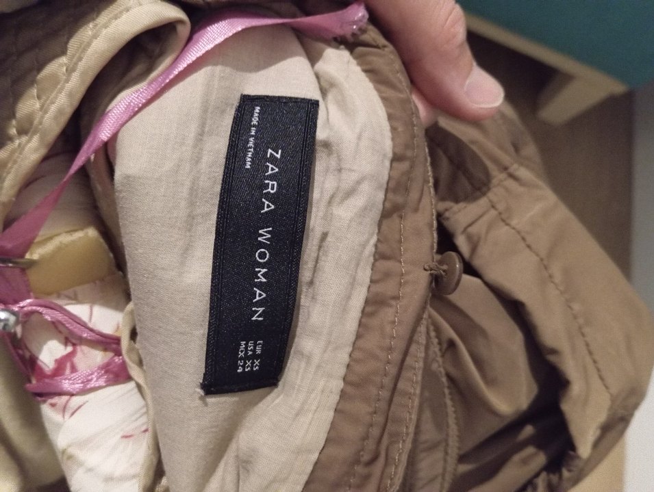 Zara Yelekli Mont XS - Görsel 5