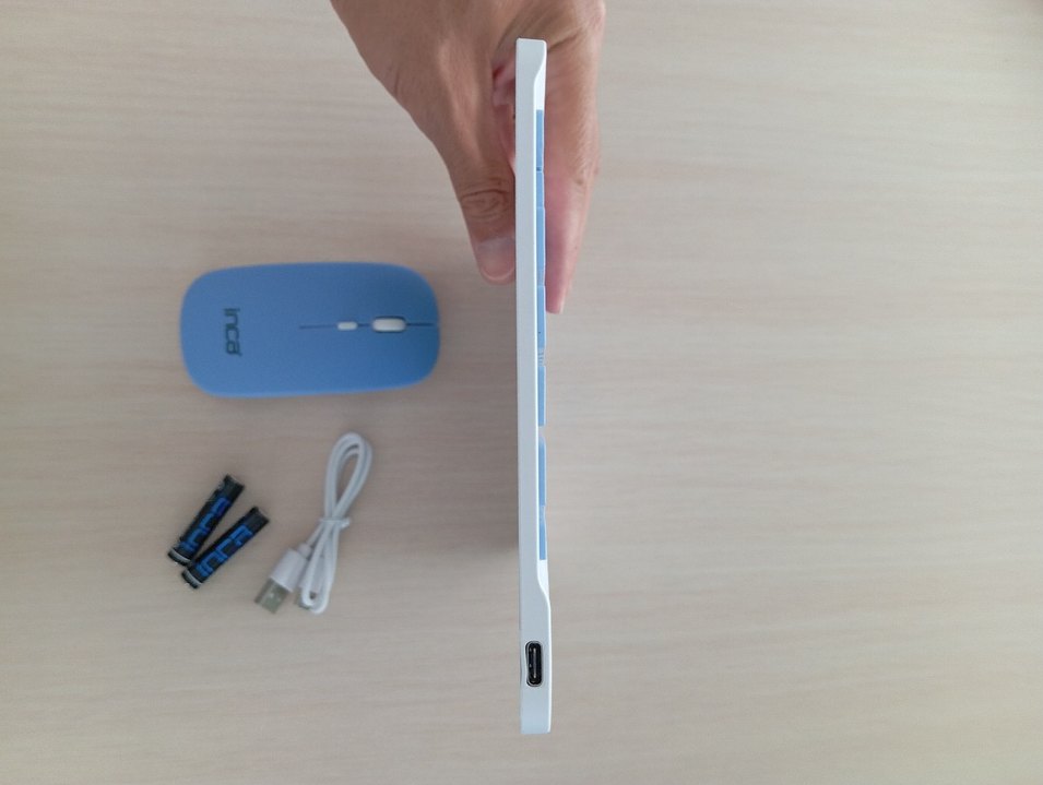 İnca Kablosuz Mavi Klavye ve Mouse Seti - Görsel 4