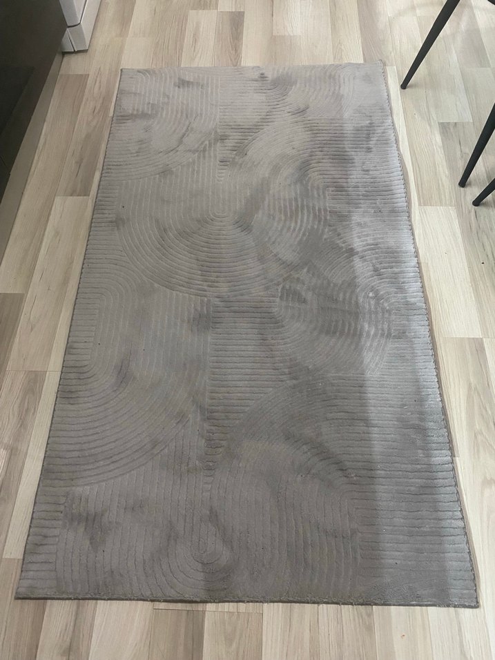 Gri Modern Düz Desen yolluk - Görsel 3