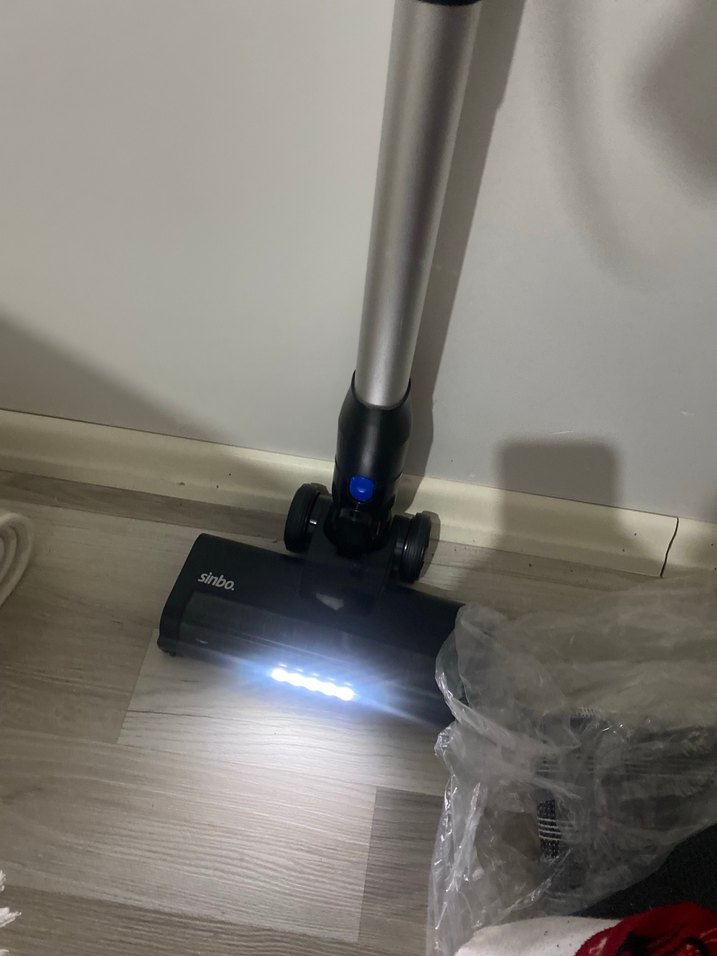 Mavi ve Gri Şarjlı Dikey Elektrikli Süpürge - Görsel 3