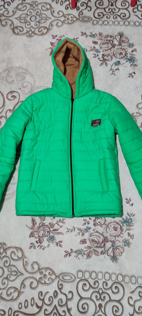 Yeşil Fermuarlı içi polar mont - Görsel 2