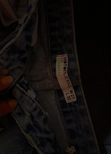 l Beden mavi Renk Koton jeans 