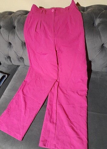 Pembe plazzo pantolon