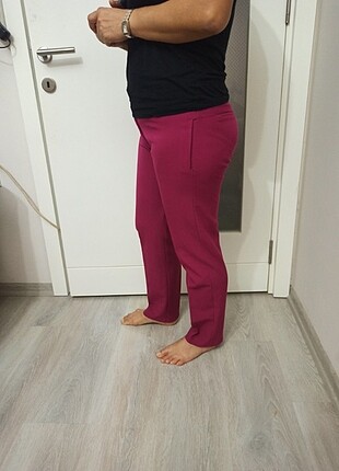 Zara Açık mürdüm renk kumaş pantolon