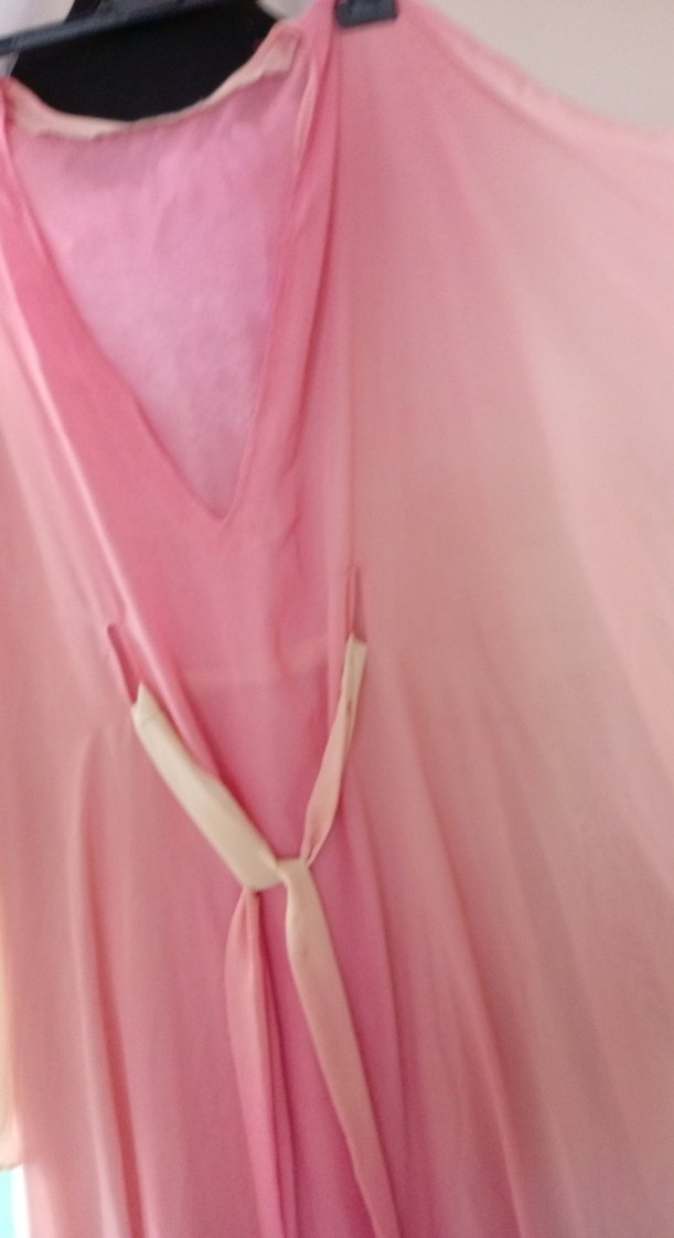 Uzun abiye paroya içten kemerli kendi tasarımım astar giy abiye - Görsel 2