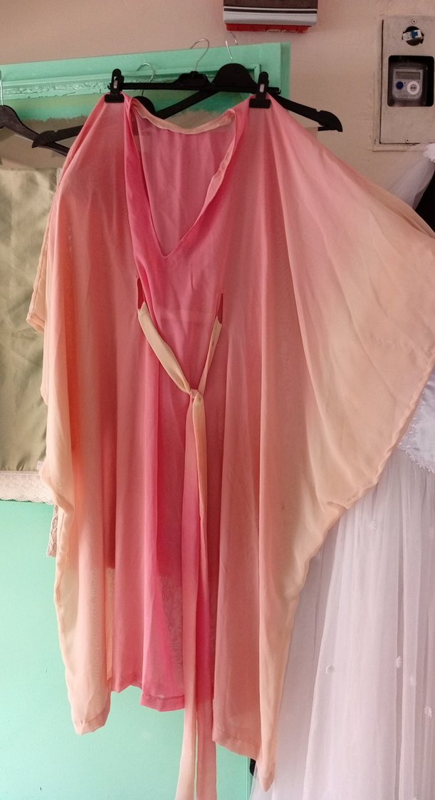 Uzun abiye paroya içten kemerli kendi tasarımım astar giy abiye - Görsel 5