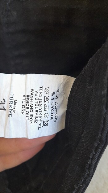 31 Beden siyah Renk Siyah kot pantolon