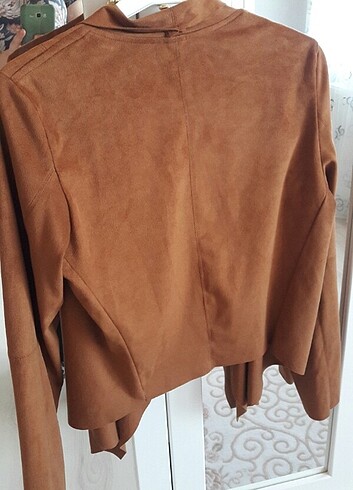 l Beden camel Renk Suet ceket