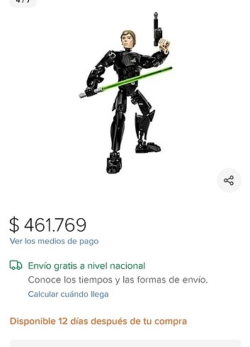 Beden Renk Set De Construccion Star Wars De Lego Luke Skywalker 