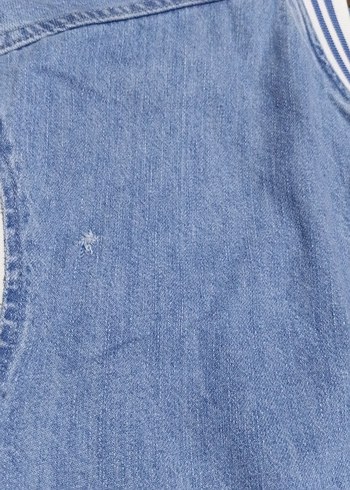 Düğmeli Mavi Denim Erkek Ceket - Görsel 2