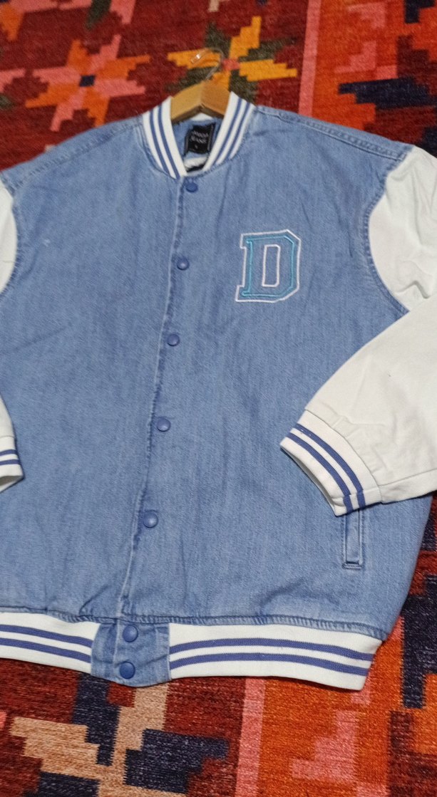 Düğmeli Mavi Denim Erkek Ceket - Görsel 4