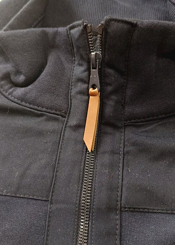 Battal Fermuarlı Lacivert Erkek Sweatshirt - Görsel 4