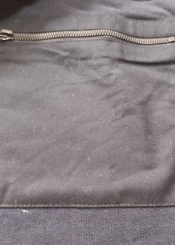 Battal Fermuarlı Lacivert Erkek Sweatshirt - Görsel 6